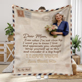 To my Mom - Personalized Mother Blanket