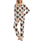 Custom Photo My Best Friend Has Four Paws - Personalized Dog Button Down Pajamas
