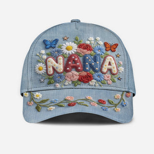Mother Gift Idea, America Cottagecore Floral Mama - Personalized Mother Classic Cap