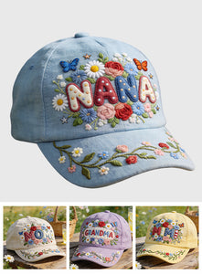 Mother Gift Idea, America Cottagecore Floral Mama - Personalized Mother Classic Cap
