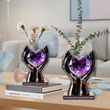 Till Death Do Us Part - Personalized Couple Custom Shape Acrylic Flower Vase