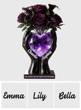 Till Death Do Us Part - Personalized Couple Custom Shape Acrylic Flower Vase