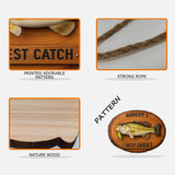 Gift For Fishing Lover, Gift For Him/ Husband..., Best Catch - Personalized Fishing Custom Shaped Wood Sign