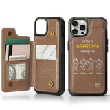 This Grandpa Dad Belongs To - Personalized Grandpa Wallet Phone Case
