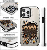 Fixer Of All Things - Personalized Father Foldable Wallet Phone Case