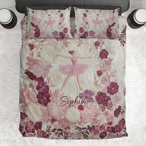 Ballet Dancer Ballerina Gift - Personalized Ballet Bedding Set