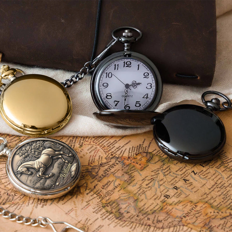 A Good Day To Ride Horse - Personalized Horse Pocket Watch