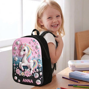 Back To School Gift Idea - Personalized Kid Changeable Leather Patch Backpack
