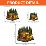 Making Memories One Site At A Time - Personalized Camping Custom Shaped Acrylic Plaque