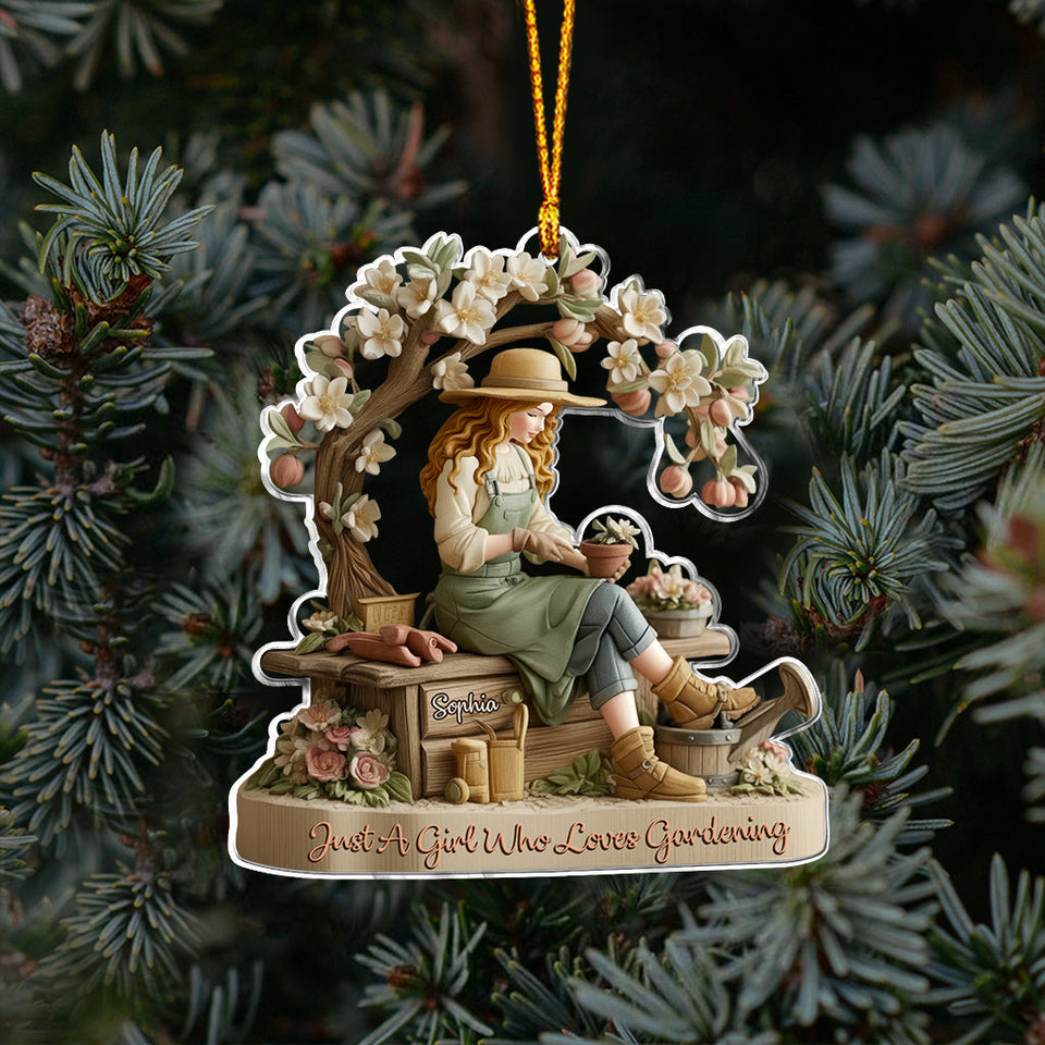 Love Gardening - Personalized Gardening Ornament