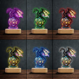 Magic Dragon - Personalized Dragon Shaped Plaque Light Base