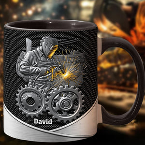 Strong Ones Become Welder - Personalized Welder Accent Mug