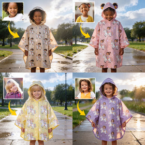 Must-have Item for Kids - Personalized Kid Rain Poncho Coat