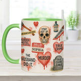 True Crime Lover - Personalized True Crime Accent Mug
