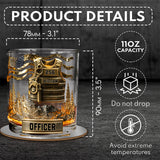 Serve And Protect - Personalized Police Officer Whiskey Glass