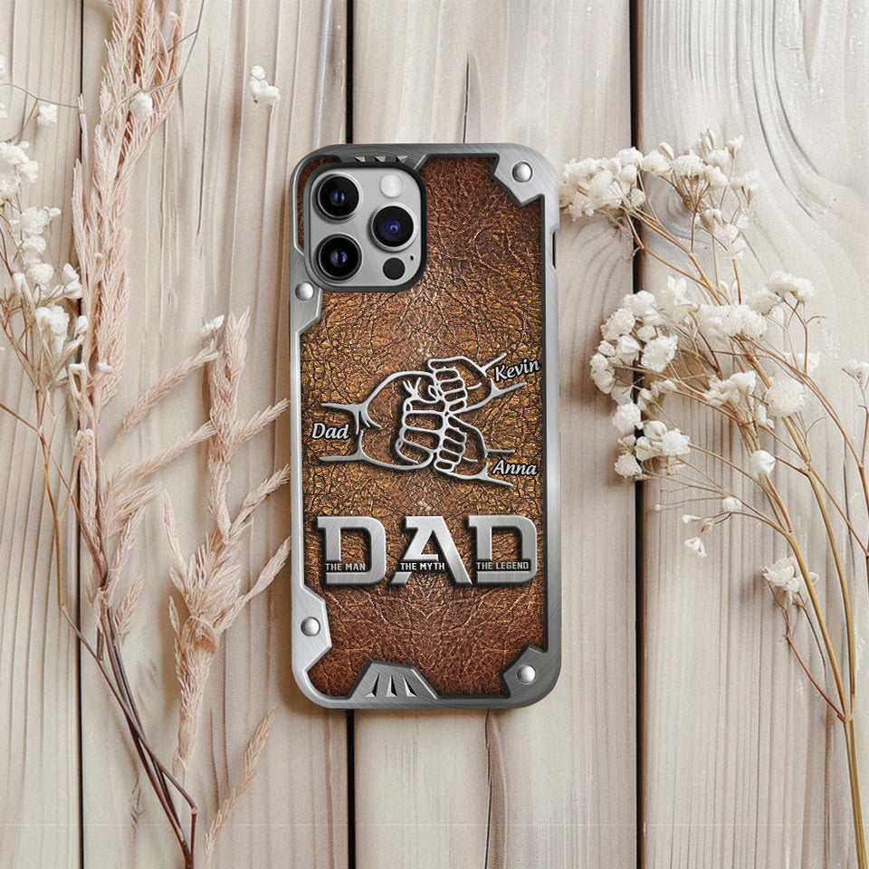 Dad The Man The Myth The Legend First Bump - Personalized Father Full Print Phone Case