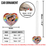 Drive Safe - Personalized LGBT Support Shaped Fur Pillow & Car Ornament