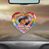Drive Safe - Personalized LGBT Support Shaped Fur Pillow & Car Ornament