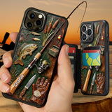 Love Fishing - Personalized Fishing Fully Printed Wallet Phone Case