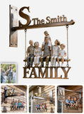 Initial Letter, Custom From Photo - Personalized Family Wooden Wall Mount Sign