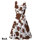 Just A Girl Who Loves Highland Cows - Personalized Highland Cow Sleeveless Dress