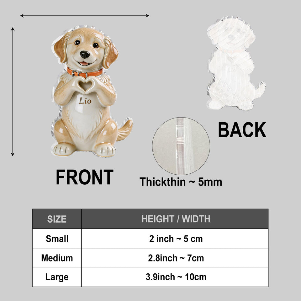 Any Pet Photo - Personalized Dog Magnetic Flower Vase