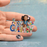 Autism Awareness - Personalized Autism Awareness Pin