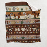 Love Horses - Personalized Horse Blanket