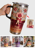 Best Grandma Ever, Perfect For Mom, Nana - Personalized Grandma Tumbler With Handle