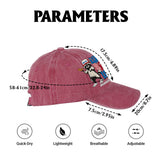 Red White And Feral - Personalized Independence Day/ 4th of July Washed Denim Cap