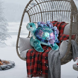 Nana Turtle Gift For Mom Grandma - Personalized Grandma Faux Fur Shaped Pillow