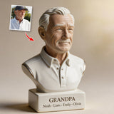 Papa Nana Father Mother Statue - Personalized Father Custom Shaped Acrylic Plaque