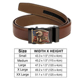 250th Anniversary Of United States - Personalized Patriot Leather Belt With Shaped Buckle