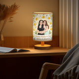 Gift For Mom And Grandma - Personalized Mother Table Lamp With Wood Base