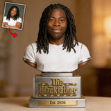 The Black Father - Personalized Father Custom Shaped Acrylic Plaque