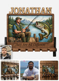 Fishing Rod Holder Personalized Wall Mount - Personalized Fishing Rod Holder