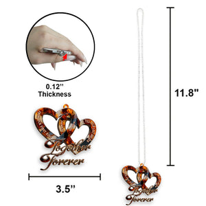 Together Forever - Personalized Couple Transparent Car Ornament