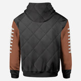 Game Day Football Mom, Girlfriend, Wife - Personalized Football Hoodie and Leggings