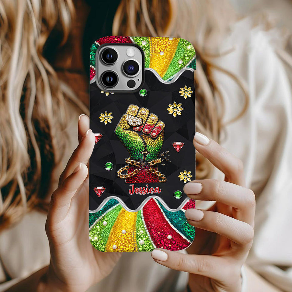 They Not Like Us - Personalized Juneteenth Full Print Phone Case & Phone Grip