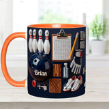 Love Bowling - Personalized Bowling Accent Mug & Coaster