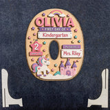 First Day Of School Sign Gift For Kids - Personalized Kid 2 Layered Wood Sign / Wood Plaque