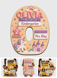 First Day Of School Sign Gift For Kids - Personalized Kid 2 Layered Wood Sign / Wood Plaque