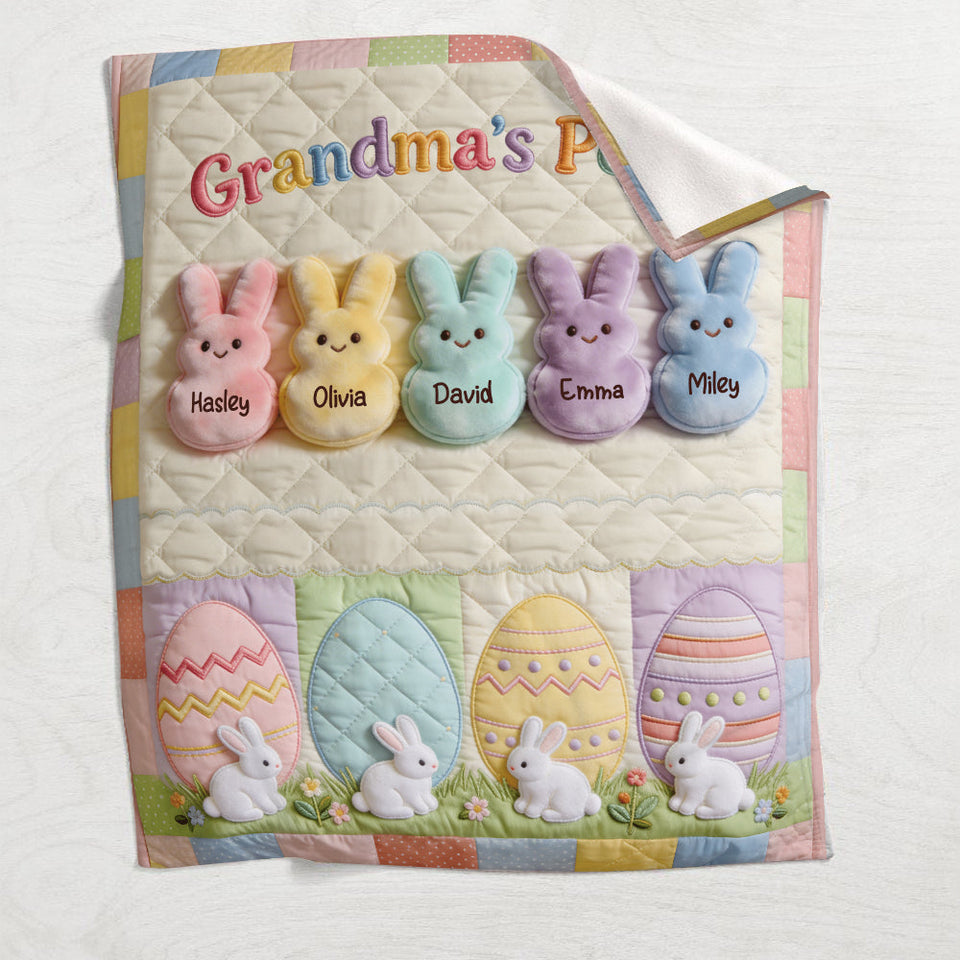 Grandma's Peeps - Personalized Grandma Blanket