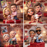 Cute & Dirty - Personalized Spicy Couple Keychain