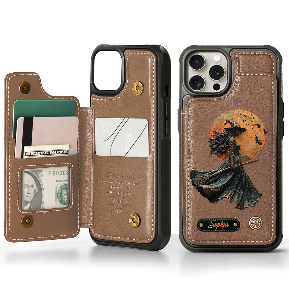 Magical Witch - Personalized Witch Wallet Phone Case