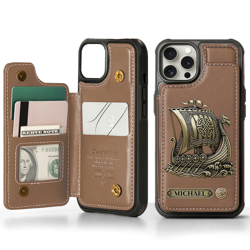 I'm A Viking - Personalized Viking Wallet Phone Case