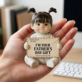 Funny Letter For Dad - Personalized Father Premium 3D Figurine