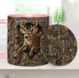 Deer Hunting, Hunter Gift - Personalized Hunting Accent Mug & Coaster