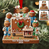 Hospital Dream Team - Personalized Nurse Transparent Ornament