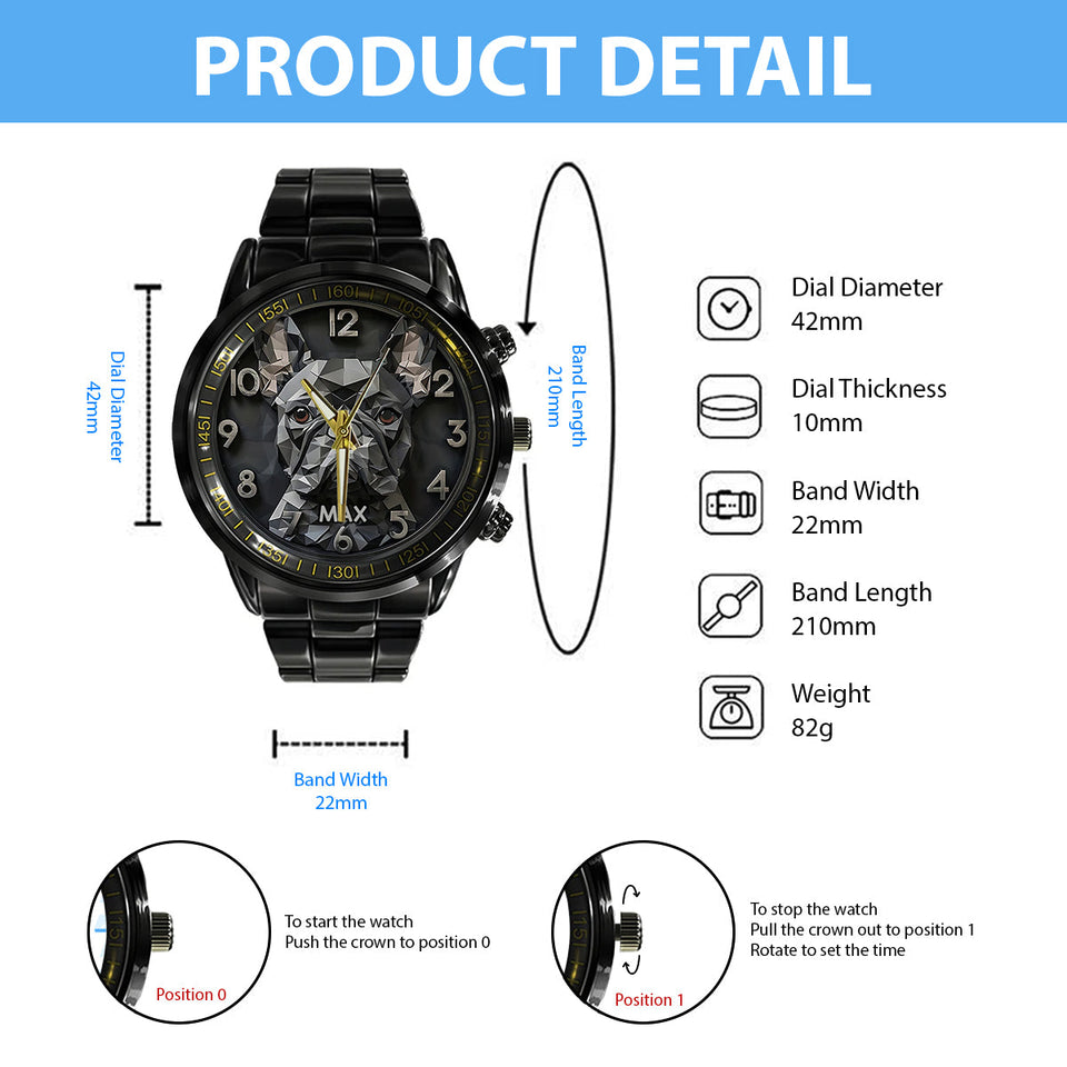 Cool French Bulldog - Personalized French Bulldog Hand Watch